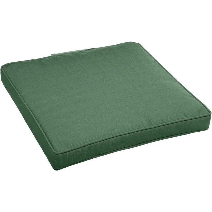 Hespéride - Stuhlkissen mit Klettverschluss Korai Olivgrün - 40 × 40 × 4 cm - Polyester - Olivengrün – Bild 1