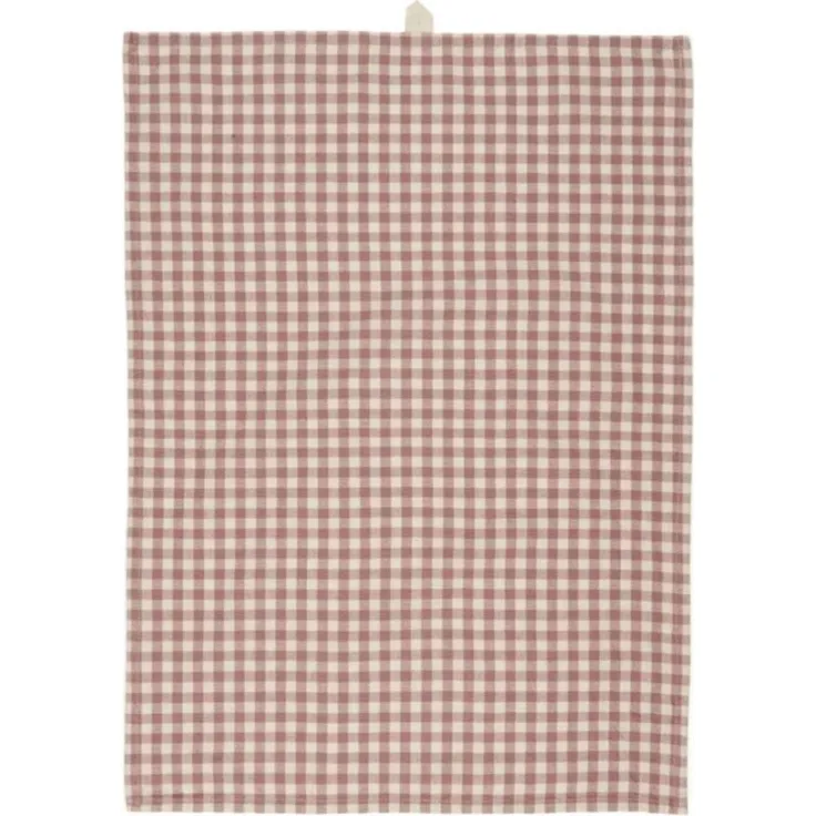 Ib Laursen Geschirrtuch Ib Laursen Geschirrtuch Mette Malva mit naturfarbenen Karos