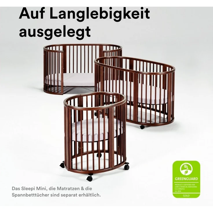 Stokke Spannbettlaken Sleepi™ Mini Spannbettlaken V3, Mickey Celebration – Bild 3