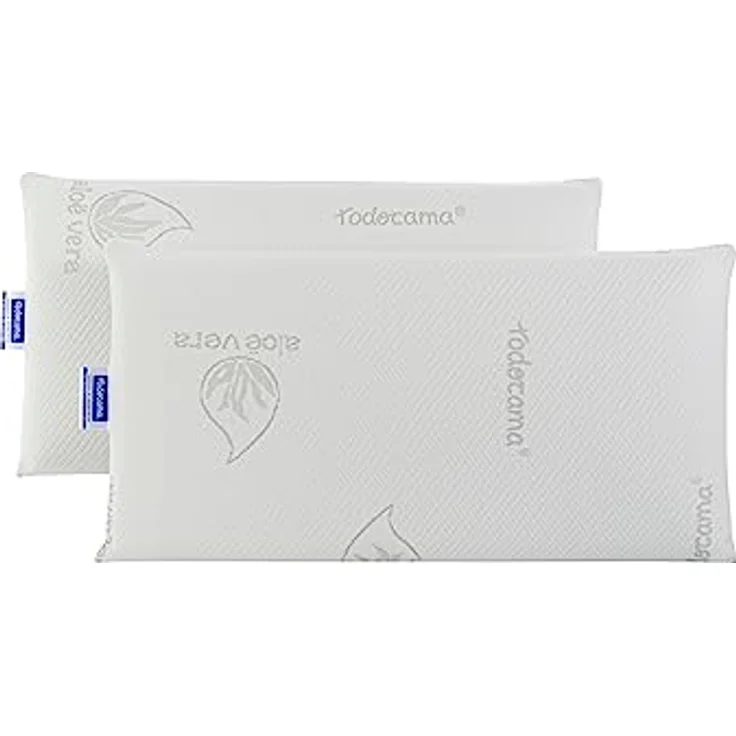 Todocama Todolit Viskoelastisches Kopfkissen, 75 cm, 2 Stück, Weiß – Bild 2
