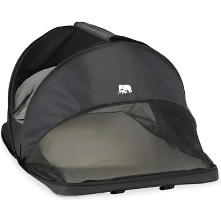 Deryan Cutey Kleinkind Reisebett mit Matratze, Pop-up Babyzelt, 0-2,5 Jahre, Faltbar in 2 Sekunden Aufgestellt - inkl. Moskitonetz & Reisetasche, für EIN Kind, 120x63x50 cm, Schwarz – Bild 7