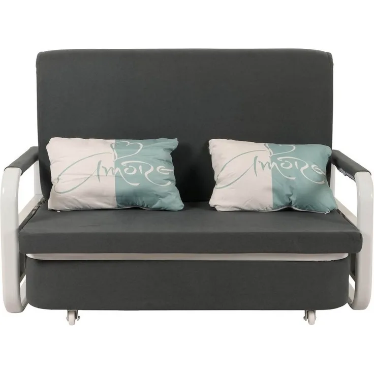MCW Schlafsofa MCW-M83-130, Mit Armlehne und Kissen