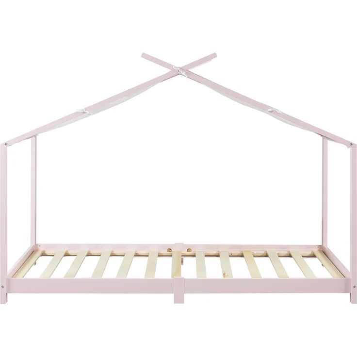 Kinderbett Brome mit Matratze 90x200 cm Rosa [en. casa] – Bild 5