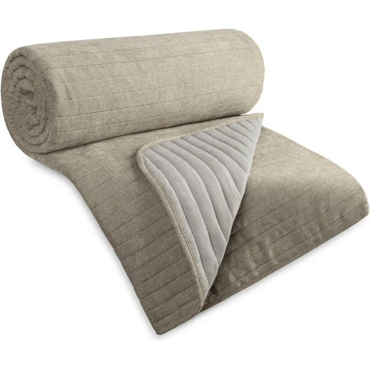 Eurofirany Tagesdecke GLORY – klassische Eleganz im modernen Stil, Gesteppter Überwurf, für Doppelbett, Streifenmuster, minimalistisch – Bild 5