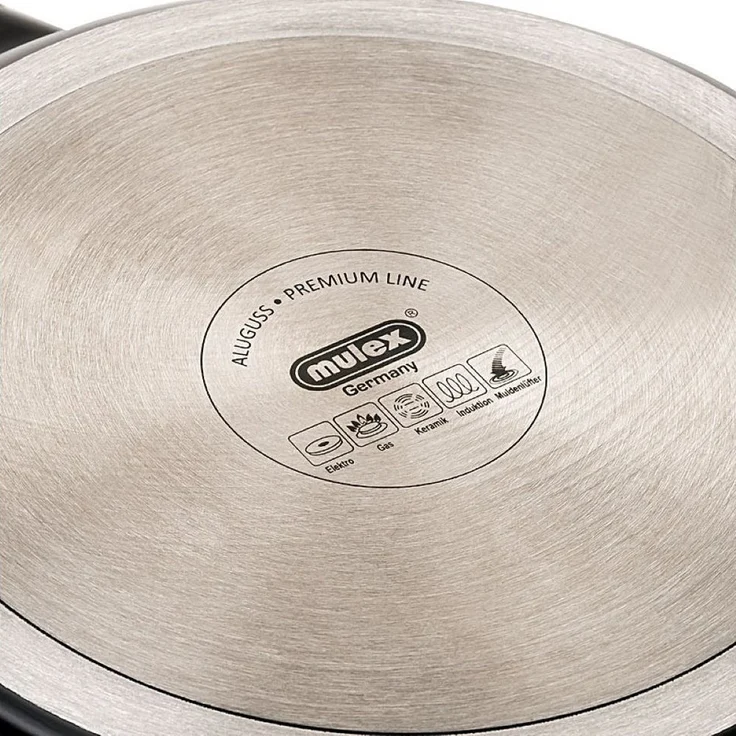 Mulex Bratpfanne TOMALIN Premium 28 cm mit Deckel, Aluguß – Bild 3
