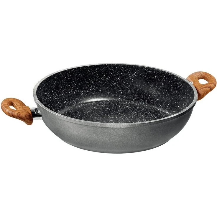 STONELINE Servierpfanne, Made in Germany, Antihaftbeschichtung mit echten Steinpartikeln, Aluminium – Bild 1