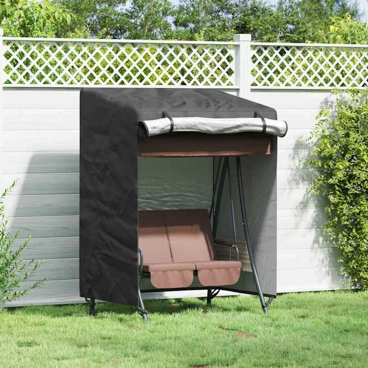 vidaXL Hollywoodschaukel-Abdeckung 120 x 90 x 155 cm 210D Oxford Stoff 4105906 – Bild 1