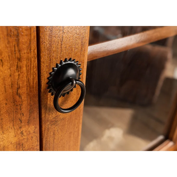 Hängevitrine Akazie 52x24x69 honig lackiert OXFORD #01002 – Bild 7