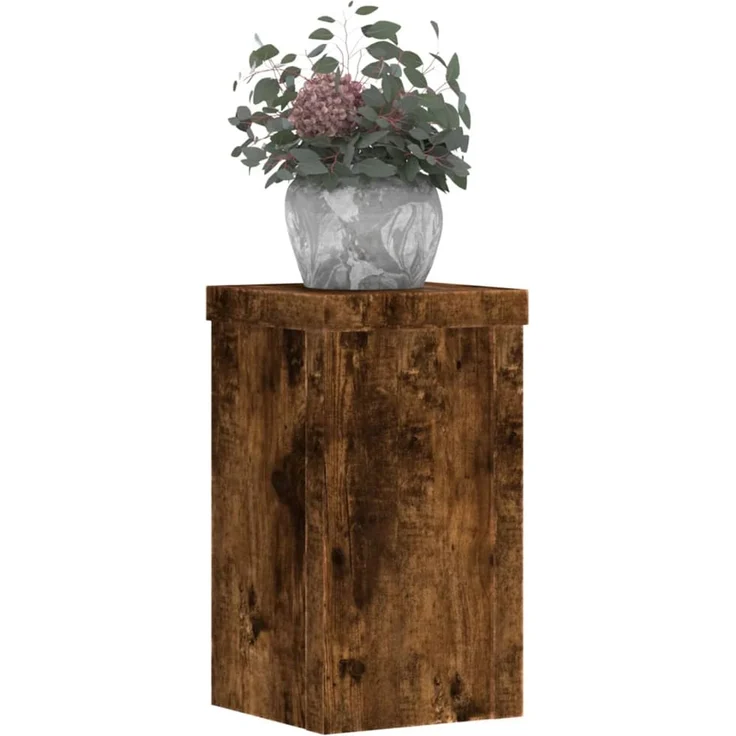 vidaXL Pflanzenständer 2 Stk. Räuchereiche 10x10x18 cm Holzwerkstoff 852883 – Bild 8