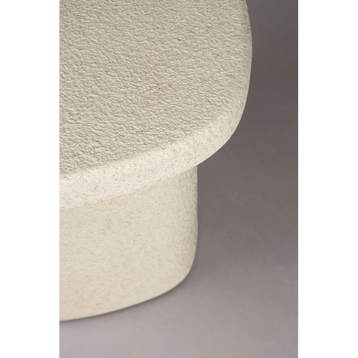 DutchBone Beistelltisch Veda High aus recyceltem Marmor im Boho-Chic-Design Beige 45x56x41 cm – Bild 4