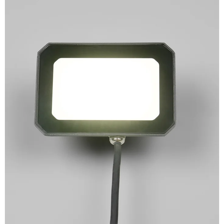 LED Flutlichtstrahler 30W, Aluminium Schwarz, IP65, mit Anschlussbox – Bild 4