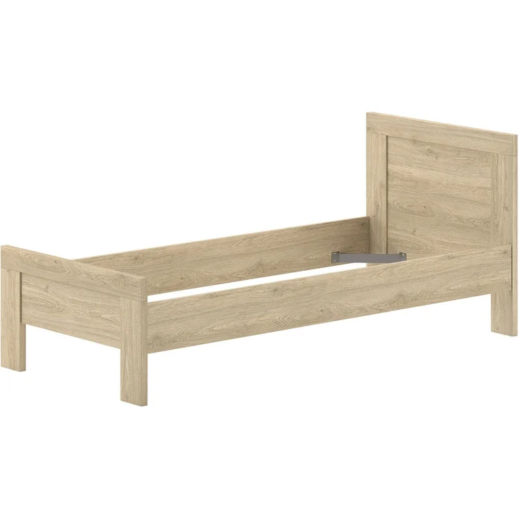Jugendzimmer Set Keelia Eiche mit Bett Kleiderschrank Tisch – Bild 1