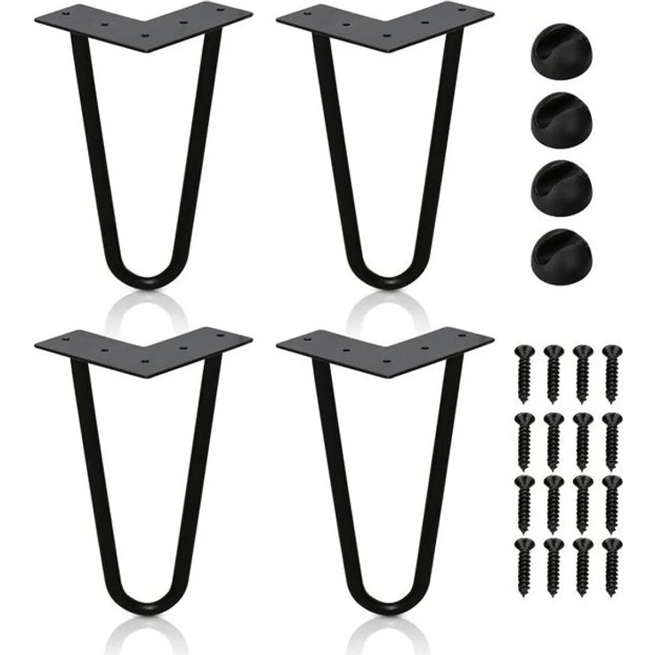 Clanmacy Tischbein 4x Tischbeine Hairpin Legs für Kommode - 15-72cm – Bild 4