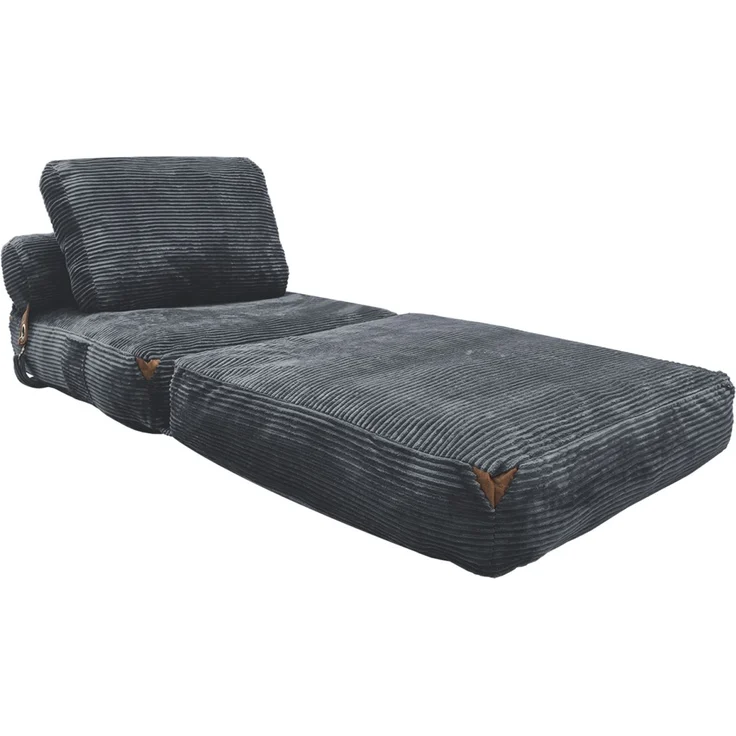 HTI-Living Loungesessel Klappsessel Aruna mit Schlaffunktion Grau 87 x 172 cm (1 Stück, 1-St), gemütliche Sitzhöhe – Bild 2