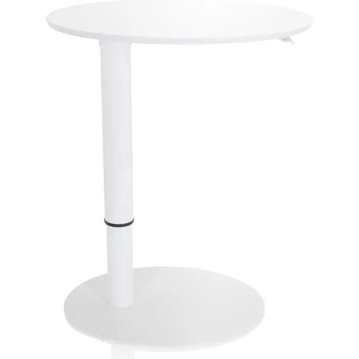 hjh OFFICE Schreibtisch STAND III MDF Platte, Gestell aus Stahl Weiß