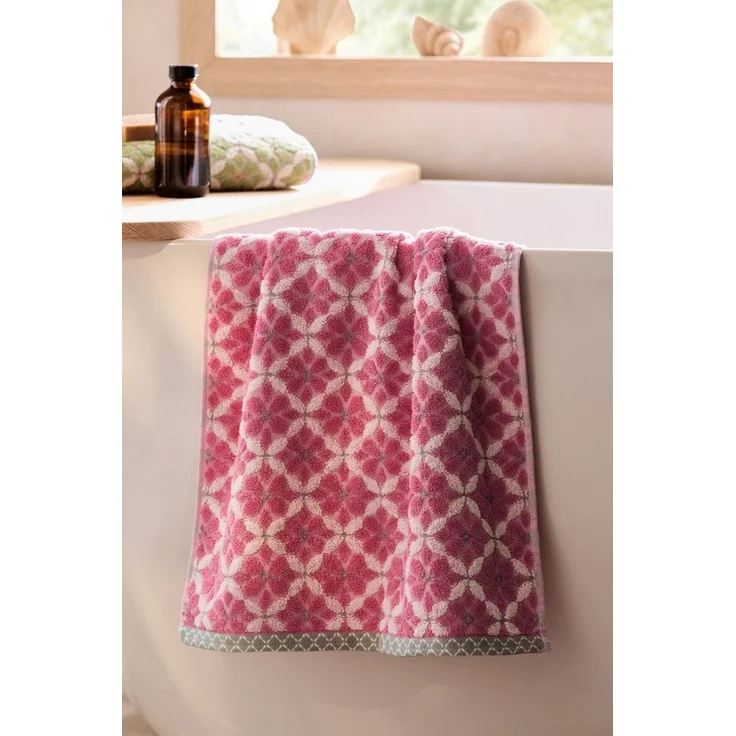 Next Handtuch Handtuch mit geometrischem Kachelmuster, (1-St) – Bild 4
