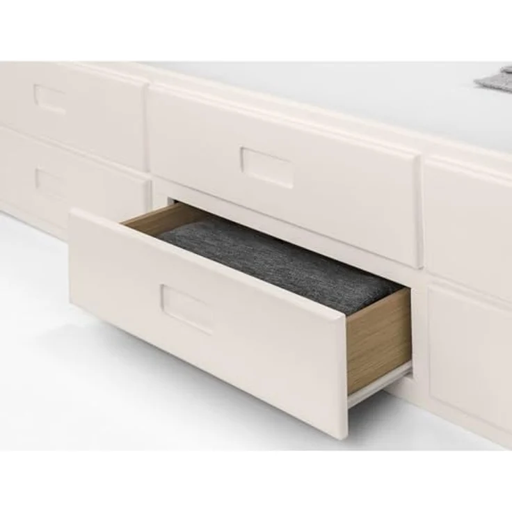 Julian Bowen Maisie Kapitänsbett mit Unterbett und Schubladen, Weiß, Einzelbett – Bild 7