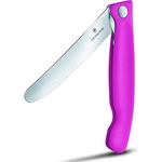 Victorinox Swiss Classic Faltbares Gemüsemesser Wellenschl. pink Blister