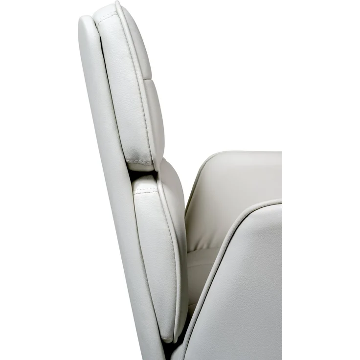 Carryhome 'VIKTORIA' Bürodrehstuhl, Kunstleder creme, 57 x 92.5 x 61 cm, höhenverstellbar, 140 kg belastbar – Bild 5