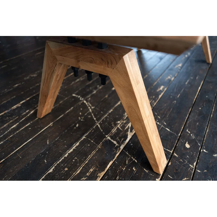 KAWOLA Esstisch WOODY Akazie massiv Schweizer Kante 220x100cm – Bild 6