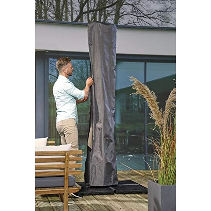 Mandalika Garden MERCATO Schutzhülle für Ampel-/Sonnenschirme für Modell 5m rund 310cm – Bild 4