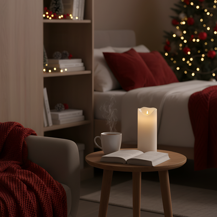 Star XXL Outdoor LED-Kerze GRAND 40 cm - realistische 3D-Flamme mit Flackereffekt, 6-Stunden-Timer, warmweißes Licht, große und wetterfeste Deko-Stumpenkerze für Innen- und Außenbereiche – Bild 6