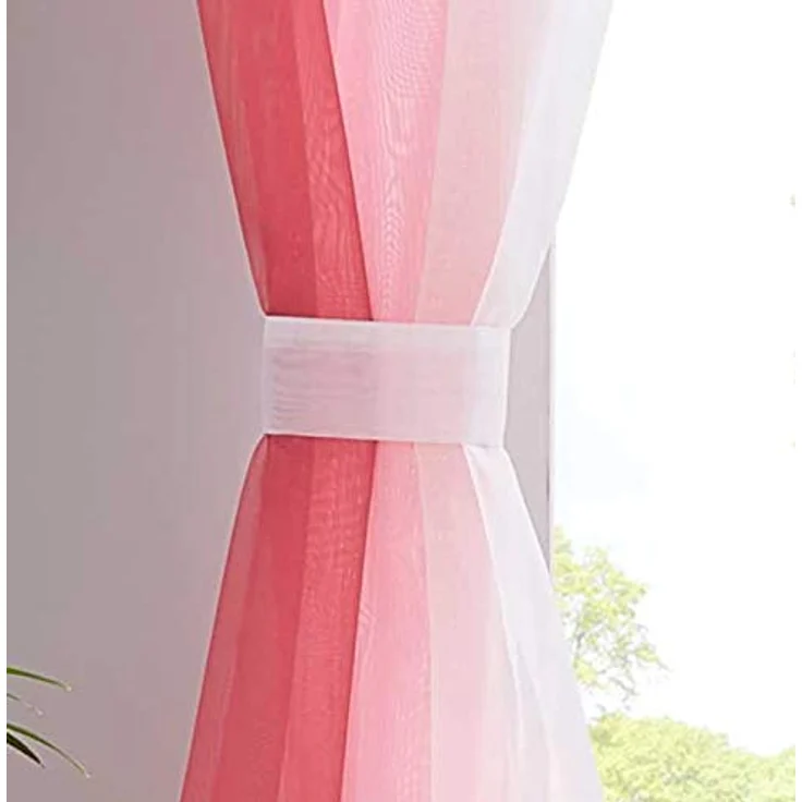 Gardinenbox Gardine (2 St), Ösen, transparent, Voile, Farbverlauf Vertikal »Modena« Voile Raffhalter 10000183 – Bild 5