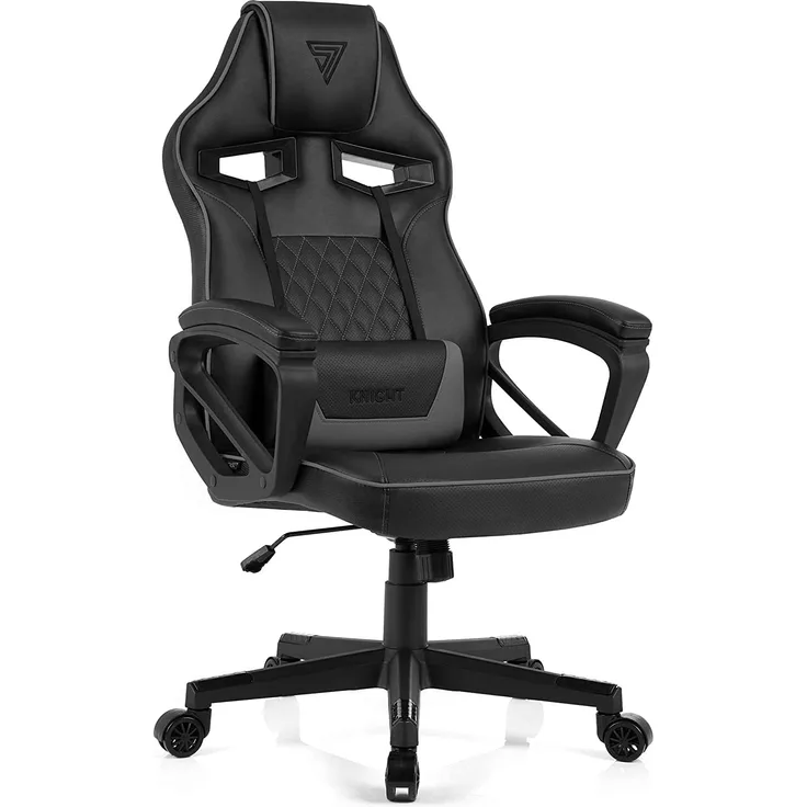SENSE7 Knight black and gray armchair