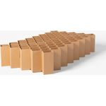 ROOM IN A BOX Bett 2. 0 S/Braun: Klappbett aus Wellpappe 80 90 100x200 cm und Zwischengrößen. Auch als Gästebett. Lattenrost Nicht nötig.