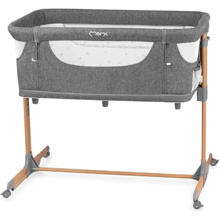 Momi SMARTBED 4-in-1 Kinderbeistellbetten bis 15 kg, Beistellbett für Babys mit Matratze, Höhenverstellbar – Bild 2