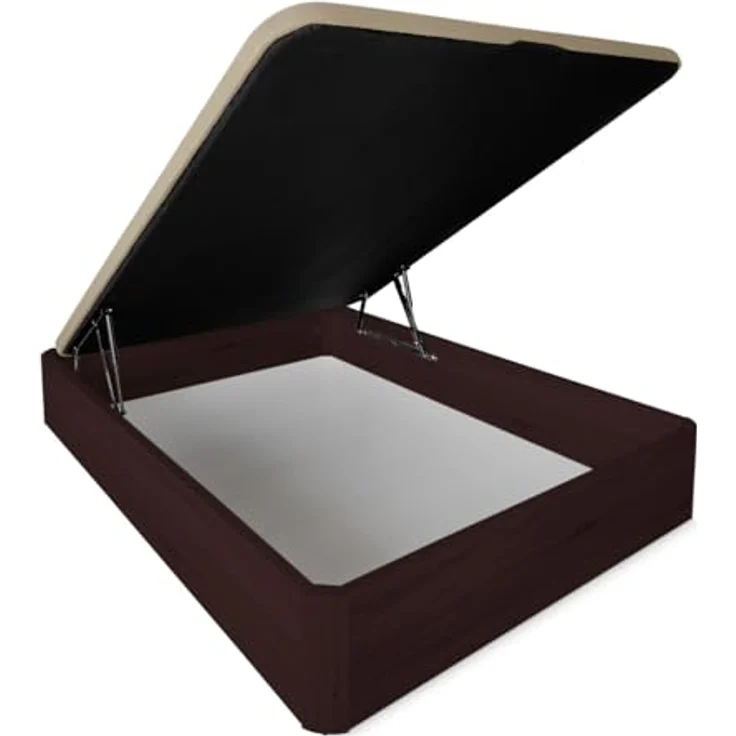 DUÉRMETE ONLINE Viskoelastische Matratze Aura, wendbar + klappbares Holzbett, großes Fassungsvermögen, 105x190 cm – Bild 7