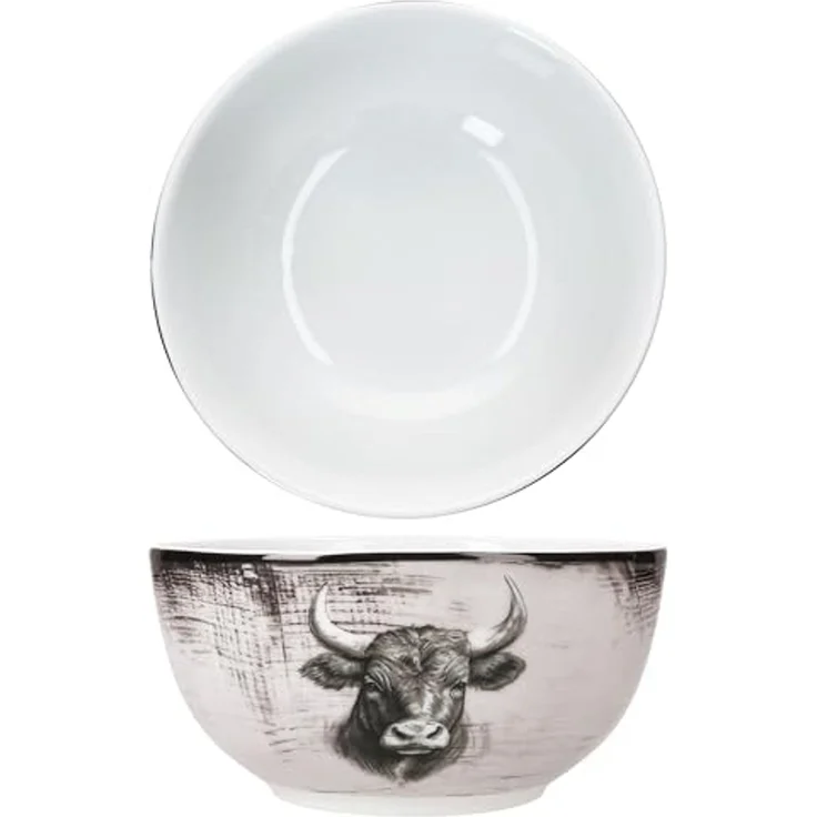 MamboCat Müslischale Toro 6x Müslischale Ø14,2cm 460ml Porzellan 6 Personen Kuh Landhaus, Porzellan – Bild 5