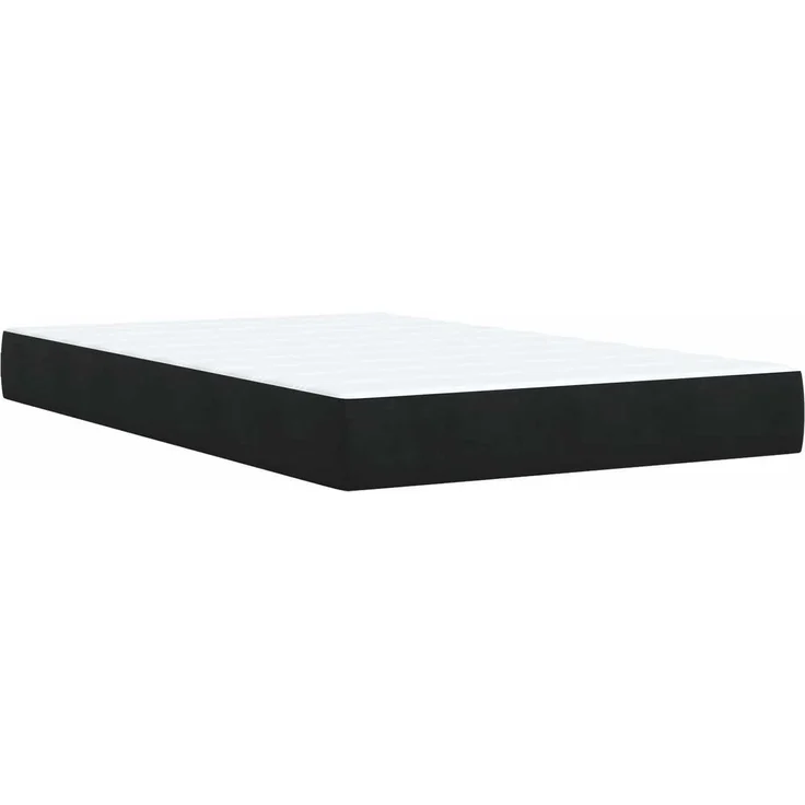vidaXL Ottoman Bett mit Matratze Schwarz 120 x 190 cm Samt 3457637 – Bild 7