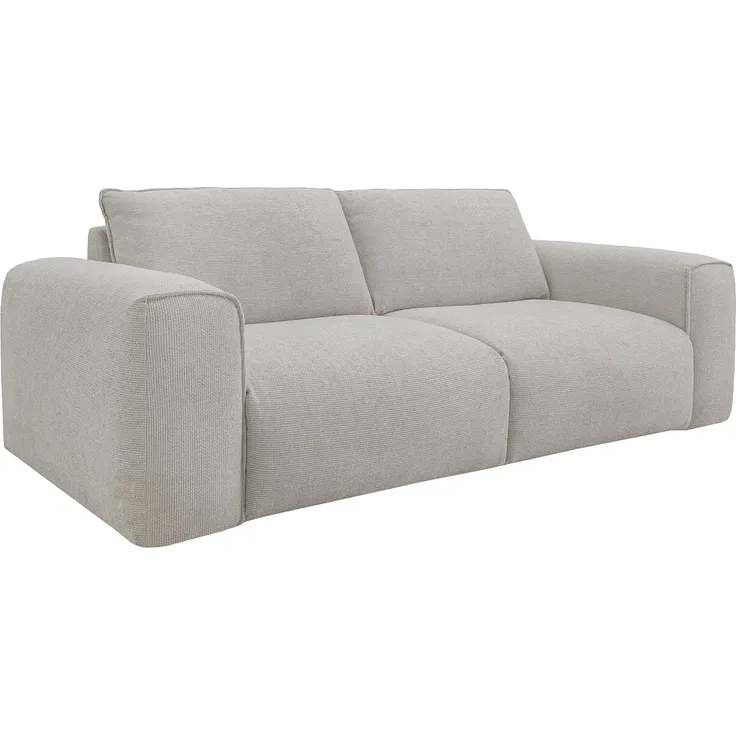 Vente-unique - POGLO - Schlafsofa - Plastik - Kunststoff (PVC) - Beige - 236 x 100 x 78 cm