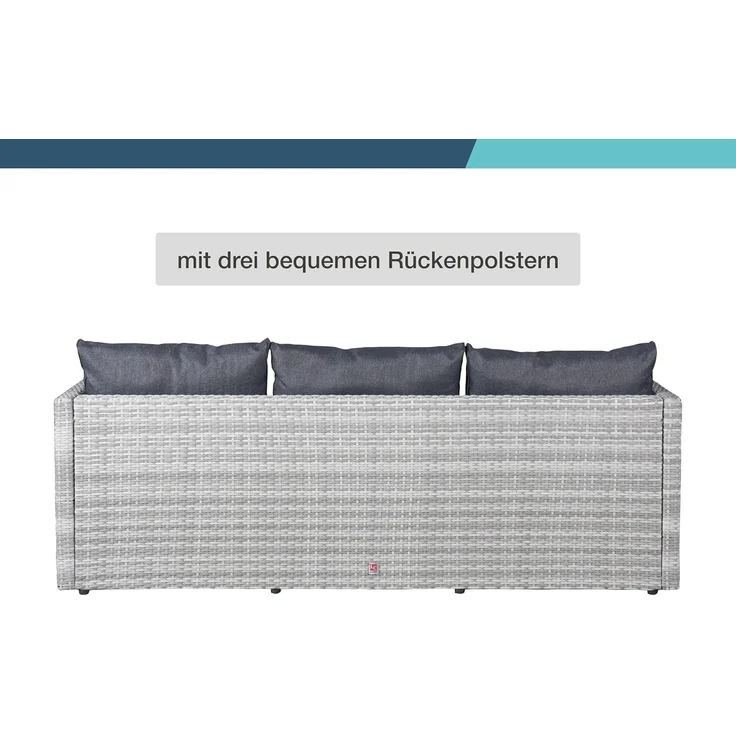 LC Garden Gartenlounge-Set Loungino Balkonmöbel für 3-4 Personen Lounge, (3-tlg) – Bild 8