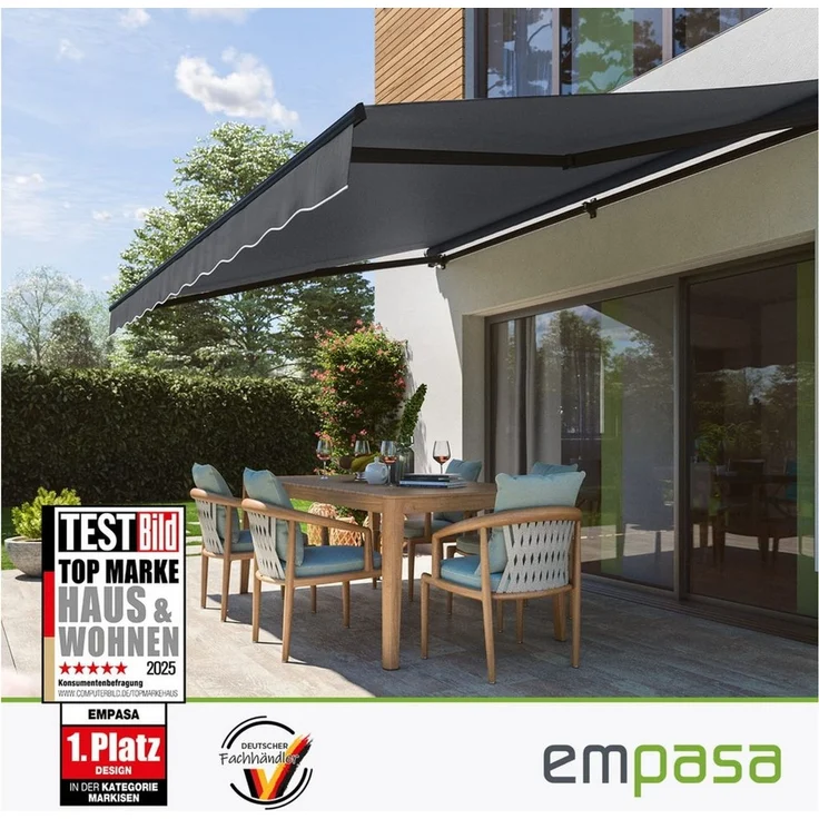 empasa Gelenkarmmarkise "START PLUS" elektronische Markise für Balkon & Terrasse, mit Fernbedienung – Bild 2