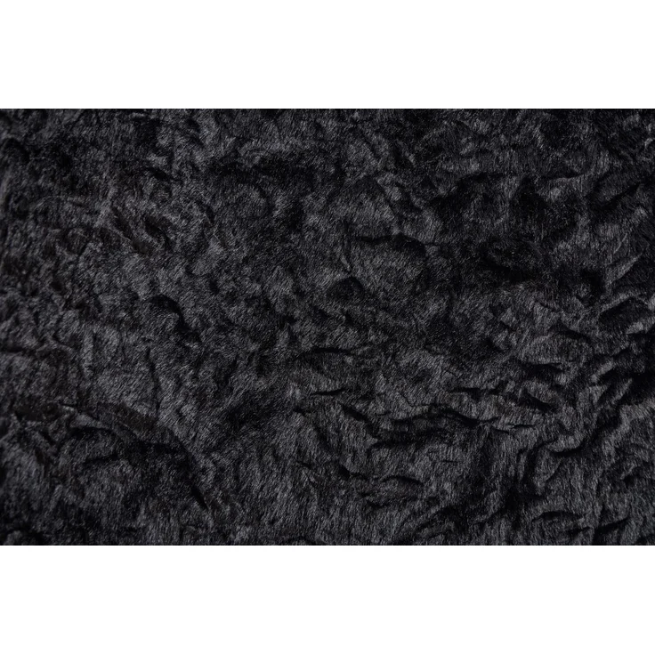 Riesiger Sitzsack für Erwachsene und Kinder, Sitzsack-Sofa mit Kunstfellbezug, Kissen und Hocker, bequemes Lese- und Spielsofa für Schlaf- und Wohnzimmer, Schwarz--Schwarz--123x157x73cm--YOUDENOVA – Bild 9