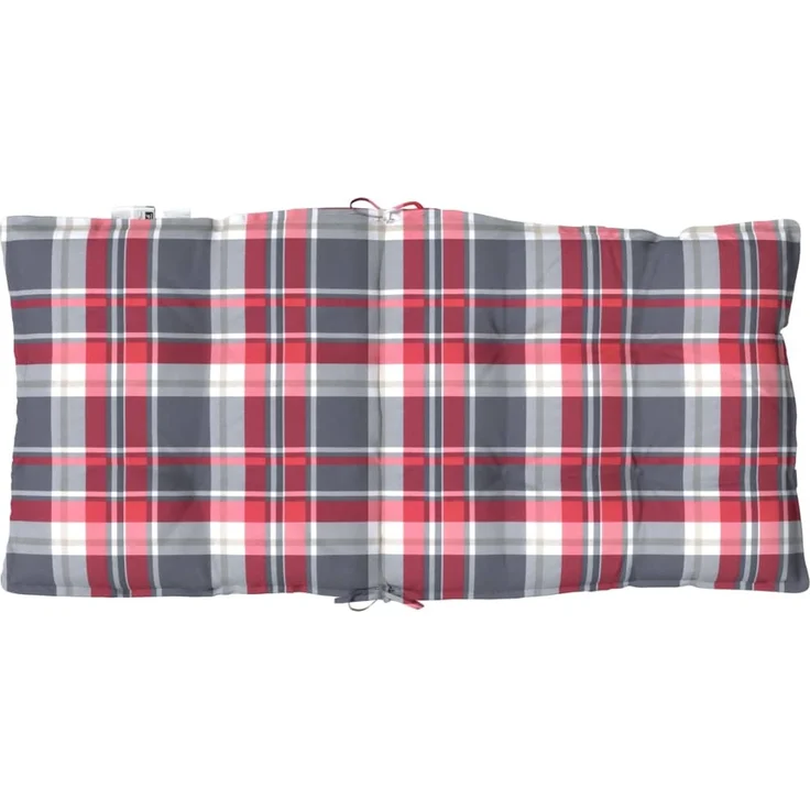 vidaXL Niedriglehner-Auflagen 6 Stk. Rot Karomuster Oxford-Gewebe 377712 – Bild 7