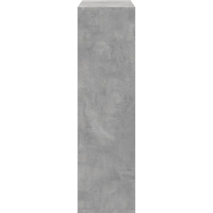 vidaXL Raumteiler-Bücherregal Betongrau 69,5x29x103,5 cm Holzwerkstoff 858015 – Bild 5