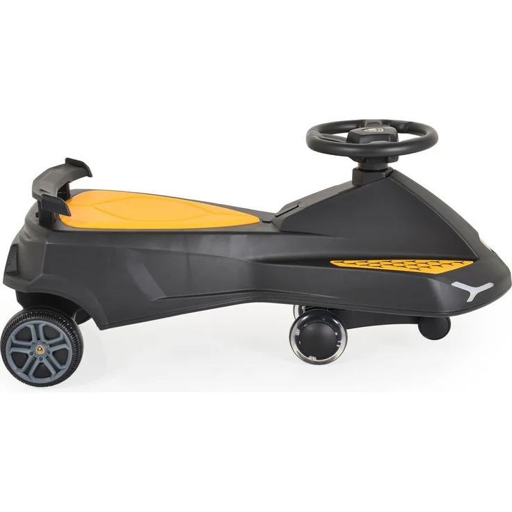 Moni Kinder Rutschfahrzeug Lamborghini Swing Car Musikfunktion Lichter bis 110kg schwarz – Bild 4