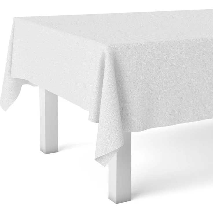Martina Home Tischdecke, Wachstuch, TER, Weiß, 240 x 140 cm