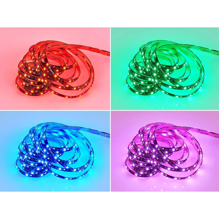 LED Streifen RUSH mit Fernbedienung & RGB für Innen & Außen - 5 Meter – Bild 1