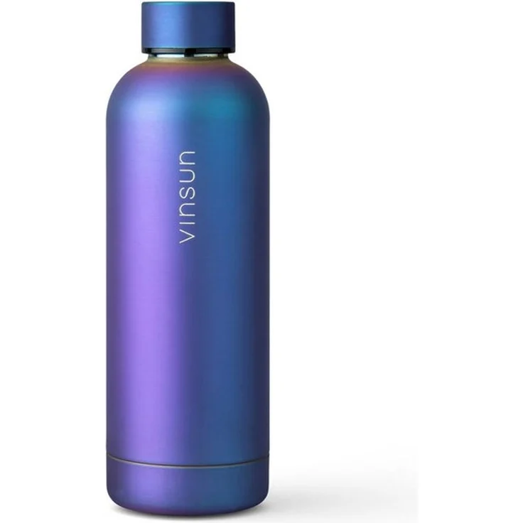 Vinsun Isolierflasche Edelstahl Flasche 500ml, Thermoflasche Kohlensäure geeignet, BPA frei, Auslaufsicher, doppelwandig, bruchsicher, geruchs- & geschmacksneutral – Bild 4