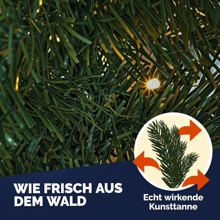 Casaria 2er Set Weihnachtsgirlande 100LEDs – Bild 6