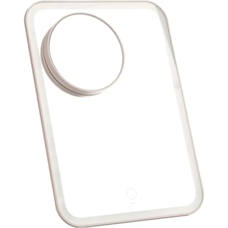 StylPro Glow & Go Schminkspiegel, 10x vergrößerbar, dimmbare LED-Beleuchtung mit Touchscreen, verstellbarer Ständer, inklusive weicher Luxus-Reisetasche und USB-Ladekabel – Bild 1