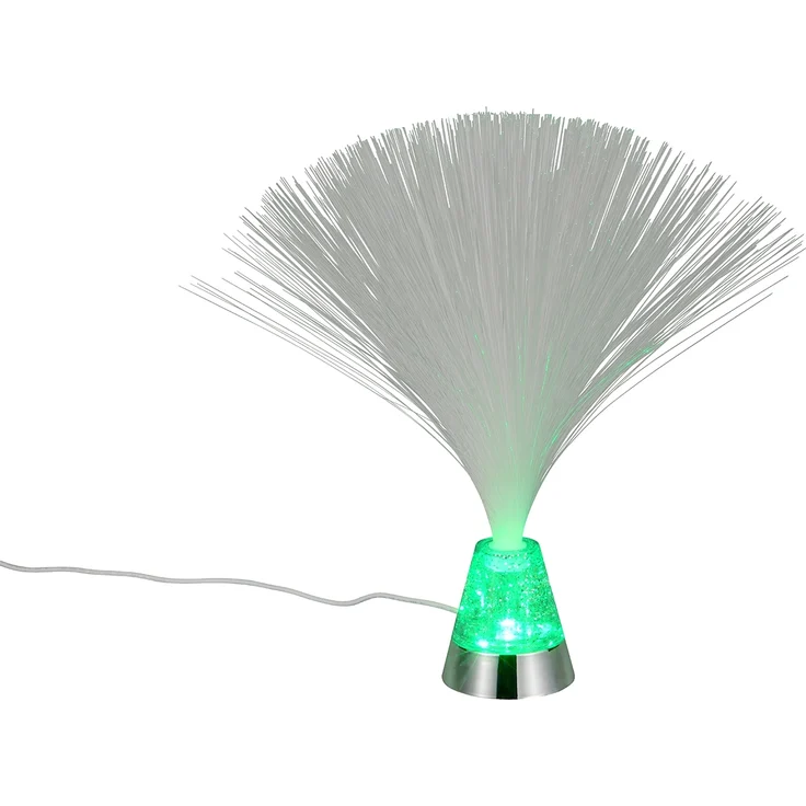 Coole Faserlampe mit RGB Farbwechsel, auch Batteriebetrieb geeignet, Höhe 31,5cm – Bild 2