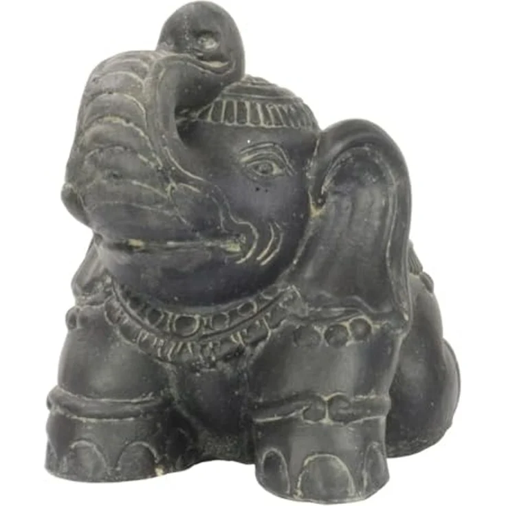 Oriental Galerie Sonnenschirm Schirmständer in Elefantenform Grau für unsere Bali Schirme – Bild 5