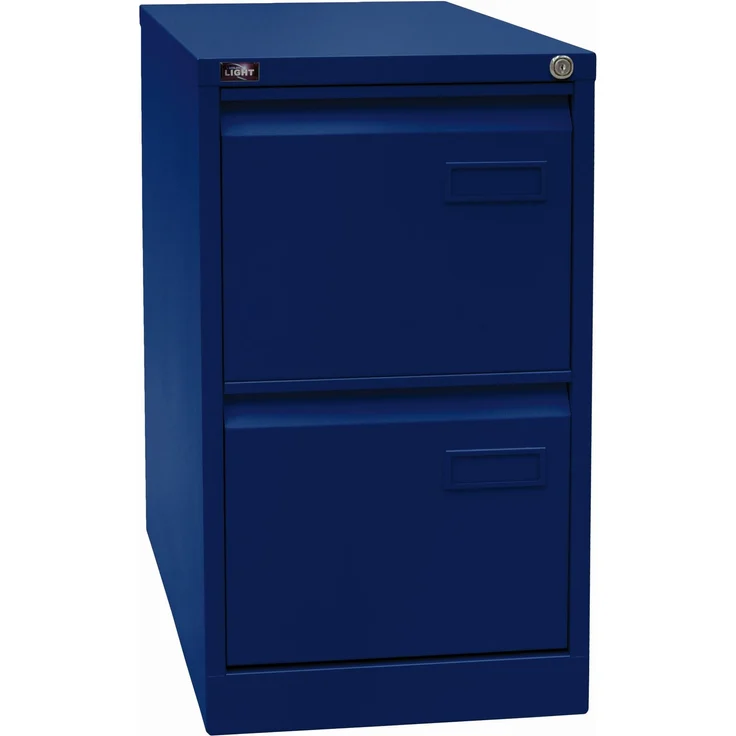 Bisley LIGHT Hängeregistraturschrank, einbahnig, DIN A4, 2 HR-Schubladen, Farbe oxfordblau – Bild 2