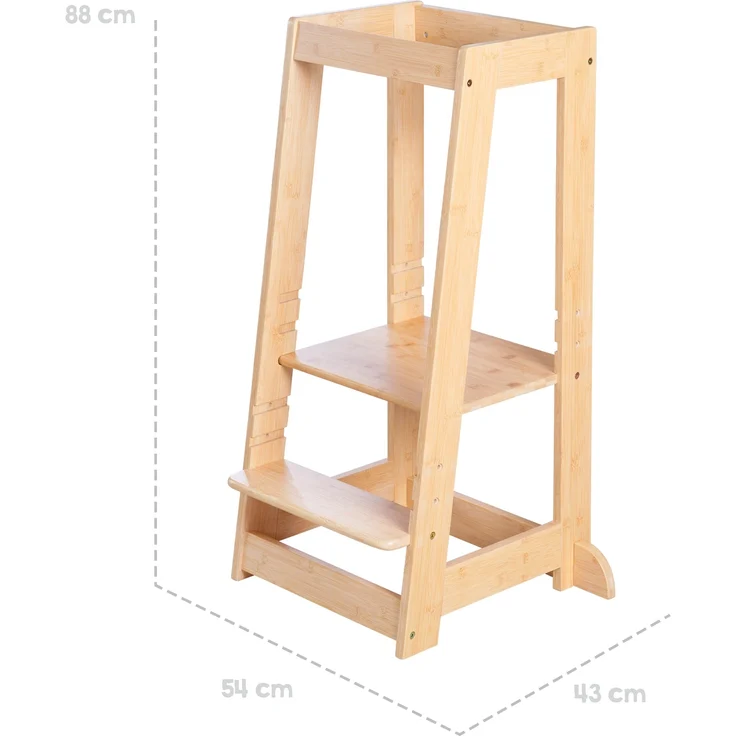 roba Lernturm - FSC® zertifiziert - ab 12 Monaten - HxBxT: 88 x 54x 43,5 cm - Bambus – Bild 6