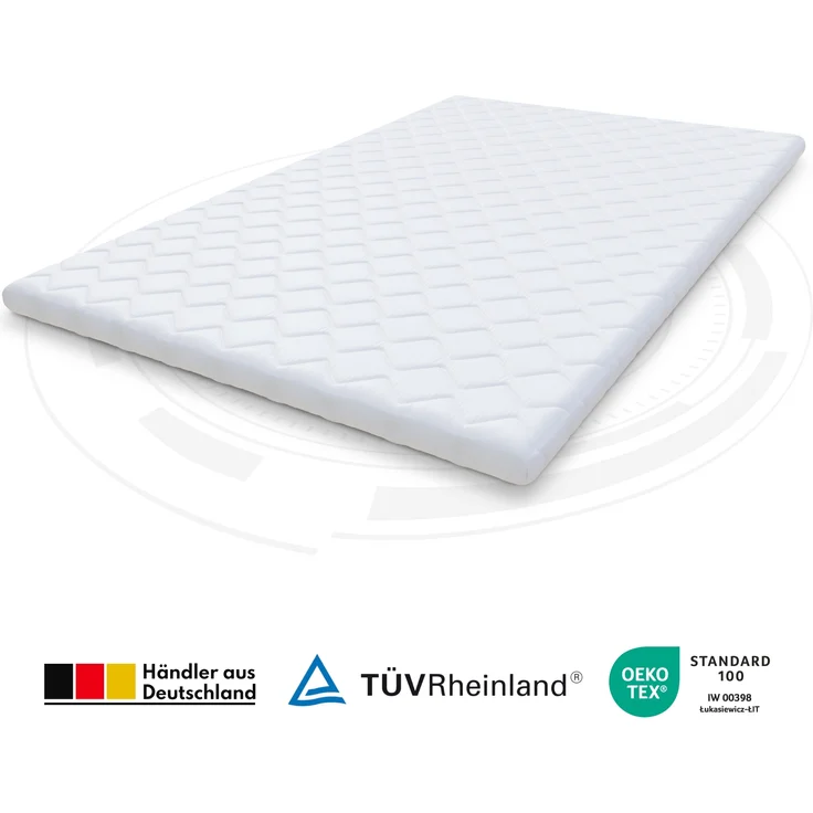 Topper 140x200 cm Matratzenauflage mit HR-Schaum 8 cm Schoner H3 – Bild 2
